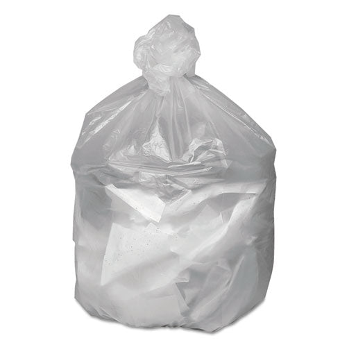 Good 'n Tuff Waste Can Liners, 33 gal, 9 microns, 33" x 39", Natural, 500-Carton GNT3340