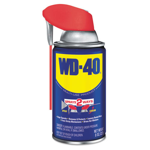 WD-40 Smart Straw Spray Lubricant, 8 oz Aerosol Can, 12-Carton WDC 490026
