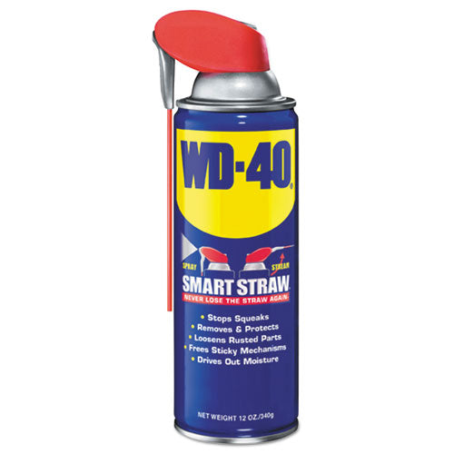 WD-40 Smart Straw Spray Lubricant, 12 oz Aerosol Can, 12-Carton WDC 490057