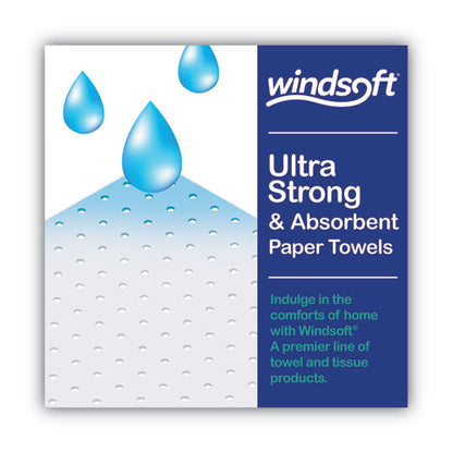 Windsoft Premium Kitchen Roll Towels, 2 Ply, 11 x 6, White, 110/Roll, 12 Rolls/Carton 418231