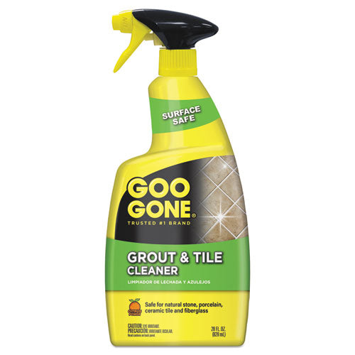 Goo Gone Grout and Tile Cleaner, Citrus Scent, 28 oz Trigger Spray Bottle 2054AEA