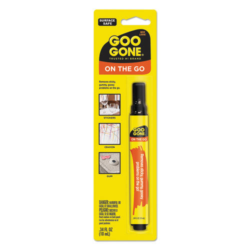 Goo Gone Mess-Free Pen Cleaner, Citrus Scent, 0.34 Pen Applicator, 12-Carton 2100