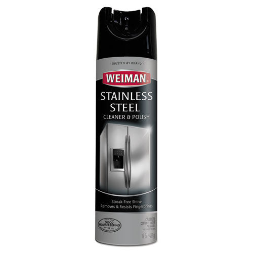 Weiman Stainless Steel Cleaner and Polish, 17 oz Aerosol Spray 49A
