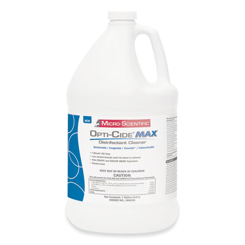 Opti-Cide Max Disinfectant Cleaner, 1 gal Bottle, 4-Carton M60035
