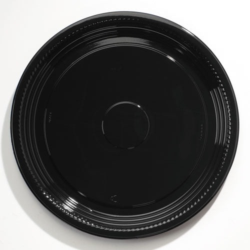 WNA Caterline Casuals Thermoformed Platters, 16" Diameter, Black, 25-Carton WNA A516PBL
