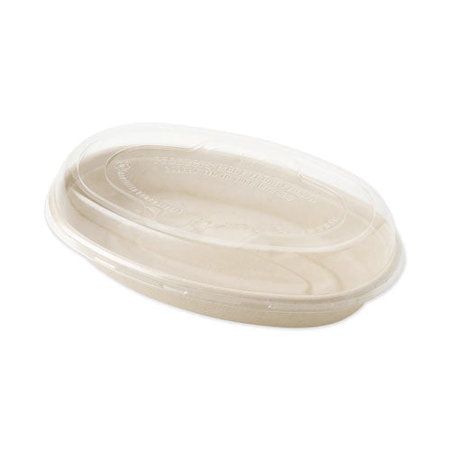 World Centric PLA Lids for Fiber Burrito Bowls, 9.7" Diameter, Clear, 300-Carton BOLCSUBB
