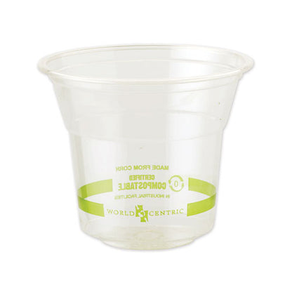 World Centric PLA Clear Cold Cups, 10 oz, Clear, 1,000-Carton CPCS10