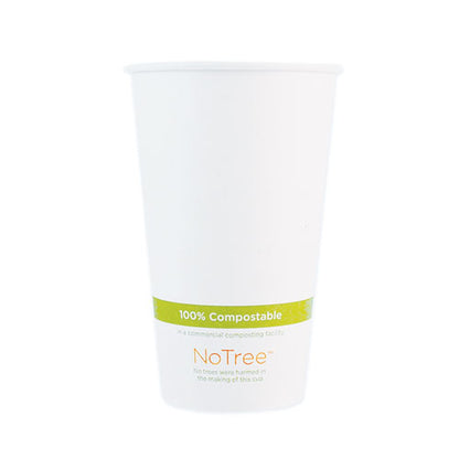 World Centric NoTree Paper Hot Cups, 16 oz, Natural, 1,000-Carton CUSU16
