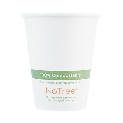 World Centric NoTree Paper Hot Cups, 8 oz, Natural, 1,000-Carton CUSU8