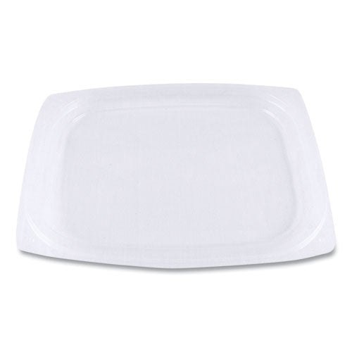 World Centric PLA Rectangular Deli Container Lids, 4.8 x 5.9 x 0.3, Clear, 900-Carton RDLCS8