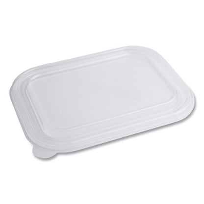 World Centric PLA Lids for TRSC60 Fiber Containers, 7.8 x 10.2 x 0.5, Clear, 400-Carton TRLCS10