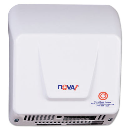 World Dryer NOVA Hand Dryer, 110-240V, Aluminum, White 083000000