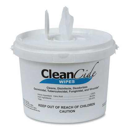 Wexford Labs CleanCide Disinfecting Wipes, Fresh Scent, 8 x 5.5, 400-Tub, 4 Tubs-Carton 3130B400DCT