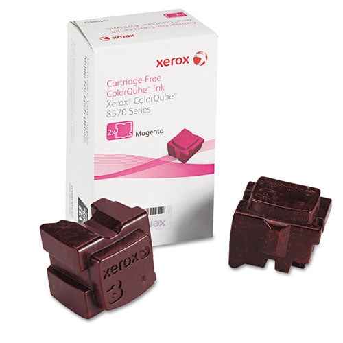 Xerox 108R00927 Solid Ink Stick, 4,400 Page-Yield, Magenta, 2-Box 108R00927