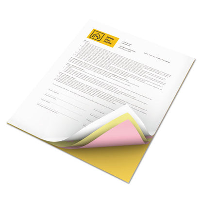Xerox Vitality Multipurpose Carbonless 4-Part Paper, 8.5 x 11, Goldenrod-Pink-Canary-White, 5,000-Carton 3R12856