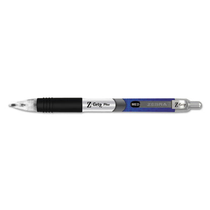 Zebra ECO Jimnie Clip Ballpoint Pen, Retractable, Medium 1 mm, Black Ink, Smoke Barrel, Dozen 22510