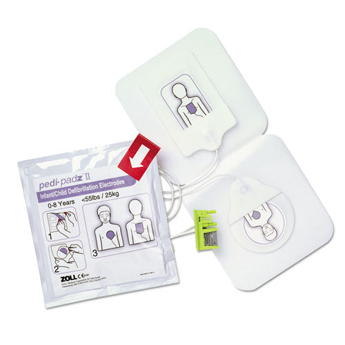 Zoll Pedi-padz II Defibrillator Pads, Children Up to 8 Years Old, 2-Year Shelf Life 8900081001