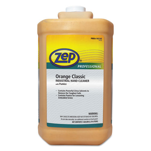 Zep Professional Industrial Hand Cleaner, Orange, 1 gal Bottle, 4-Carton 1046475