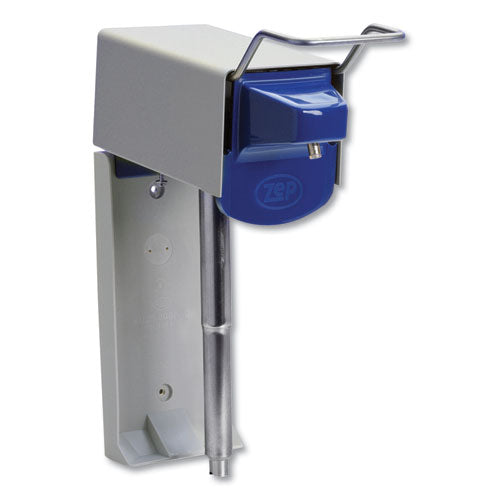 Zep Professional Heavy Duty Hand Care Wall Mount System, 1 gal, 5 x 4 x 14, Silver-Blue 600101