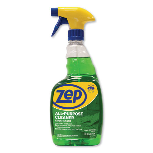 Zep Commercial All-Purpose Cleaner and Degreaser, Fresh Scent, 32 oz Spray Bottle, 12-Carton ZUALL32