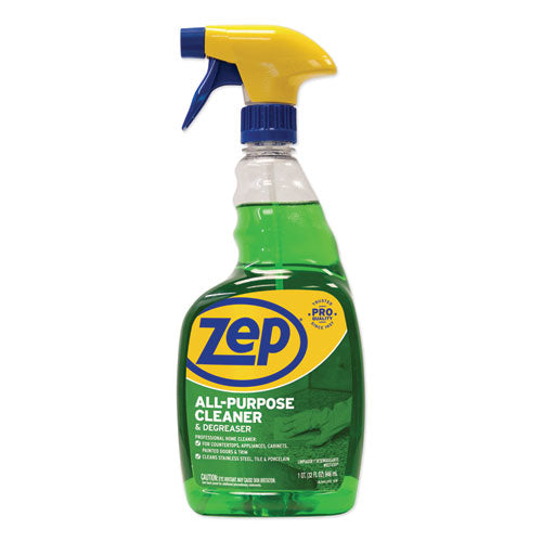 Zep Commercial All-Purpose Cleaner and Degreaser, 32 oz Spray Bottle ZUALL32