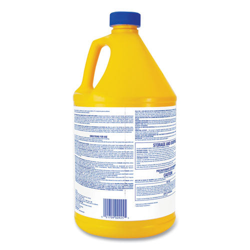 Zep Commercial Antibacterial Disinfectant, Lemon Scent, 1 gal, 4-Carton ZUBAC128