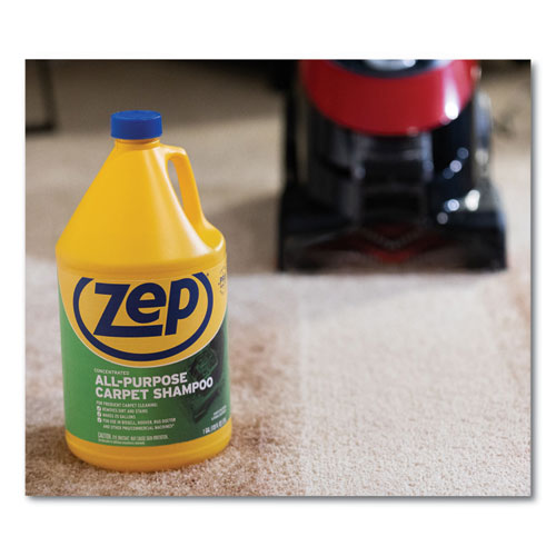 Zep Commercial Concentrated All-Purpose Carpet Shampoo, Unscented, 1 gal, 4-Carton ZUCEC128