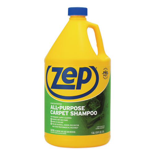 Zep Commercial Concentrated All-Purpose Carpet Shampoo, Unscented, 1 gal Bottle ZUCEC128