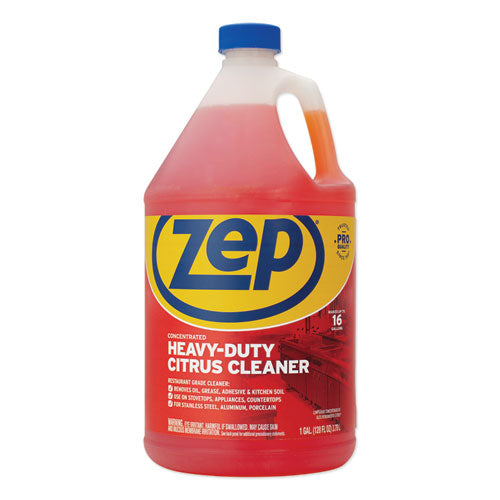 Zep Commercial Cleaner and Degreaser, Citrus Scent, 1 gal Bottle 1046806