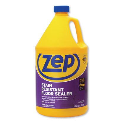 Zep Commercial Stain Resistant Floor Sealer, Unscented, 1 gal, 4-Carton ZUFSLR128