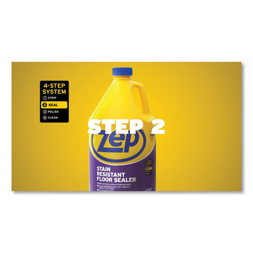 Zep Commercial Stain Resistant Floor Sealer, 1 gal Bottle ZUFSLR128