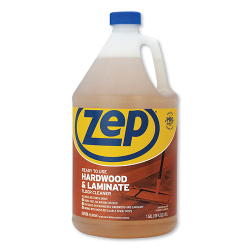 Zep Commercial Hardwood and Laminate Cleaner, 1 gal Bottle ZUHLF128