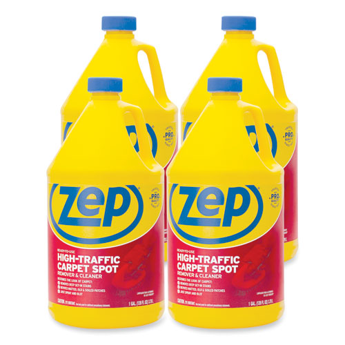 Zep Commercial High Traffic Carpet Cleaner, 1 gal, 4-Carton ZUHTC128