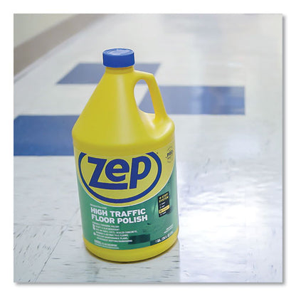 Zep Commercial High Traffic Floor Polish, 1 gal Bottle ZUHTFF128