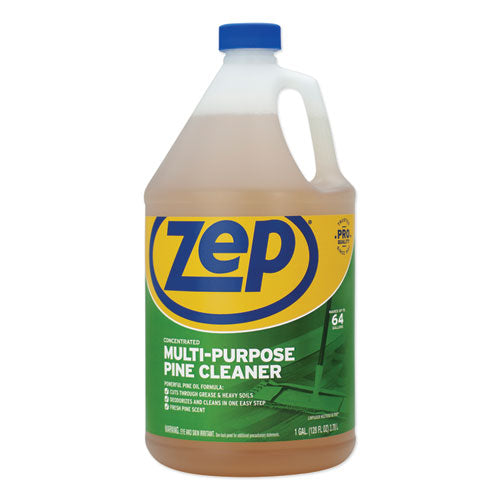 Zep Commercial Pine Multi-Purpose Cleaner, Pine Scent, 1 gal, 4-Carton ZUMPP128