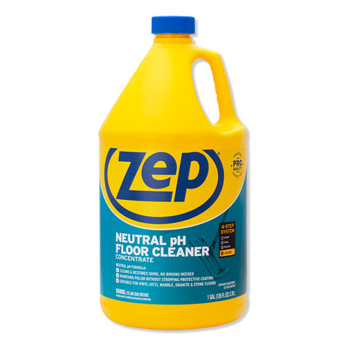 Zep Commercial Neutral Floor Cleaner, Fresh Scent, 1 gal, 4-Carton ZUNEUT128