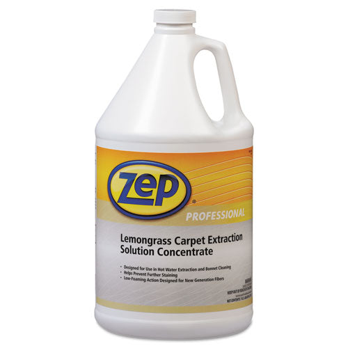 Zep Professional Carpet Extraction Cleaner, Lemongrass, 1 gal Bottle, 4-Carton 1041398