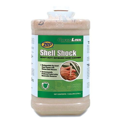 Zep Shell Shock Heavy Duty Soy-Based Hand Cleaner, Cinnamon, 1 gal Bottle 318524