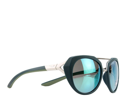 Nike Flex Motion R Matte Deep Green/Silver Lens Sport Sunglasses EV1015-413