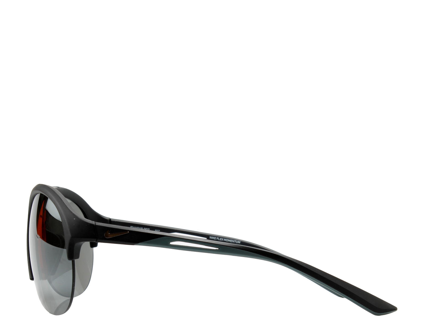 Nike Flex Momentum Matte Black Grey/Silver Flash Lens Sport Sunglasses EV1019-002