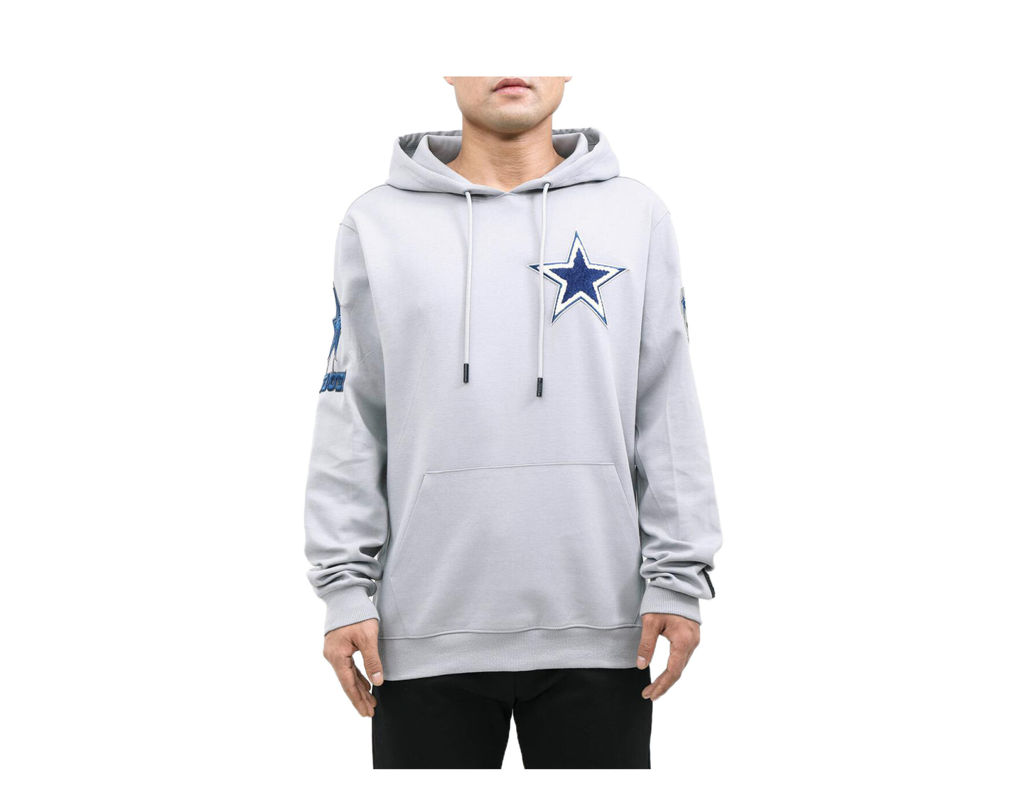 Pro Standard NFL Dallas Cowboys Logo Grey/Blue Pullover Men's Hoodie FDC540144-GREY