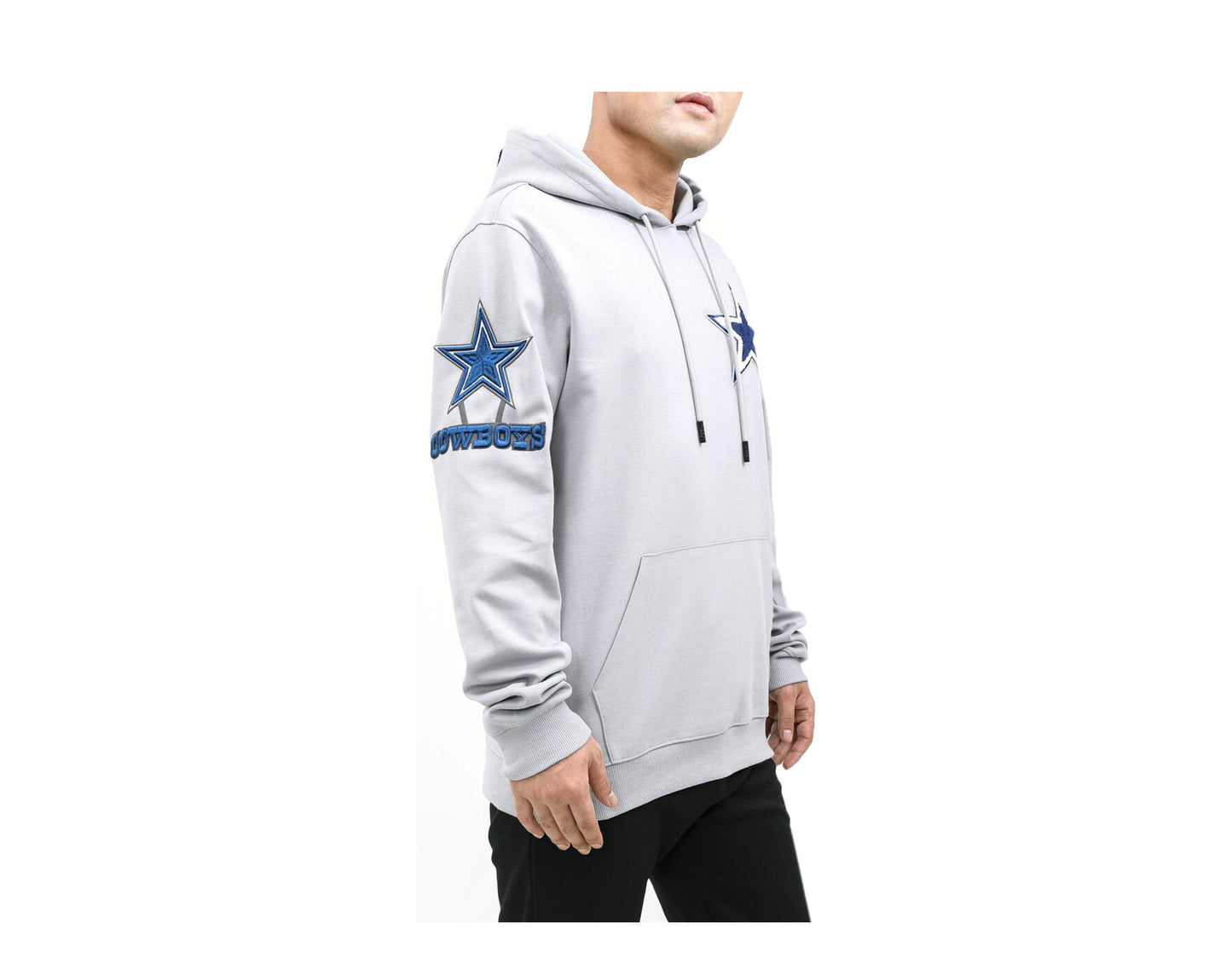 Pro Standard NFL Dallas Cowboys Logo Grey/Blue Pullover Men's Hoodie FDC540144-GREY