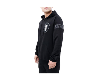 Pro Standard NFL Las Vegas Raiders Logo Black/Silver Pullover Hoodie FOR540135-BLK