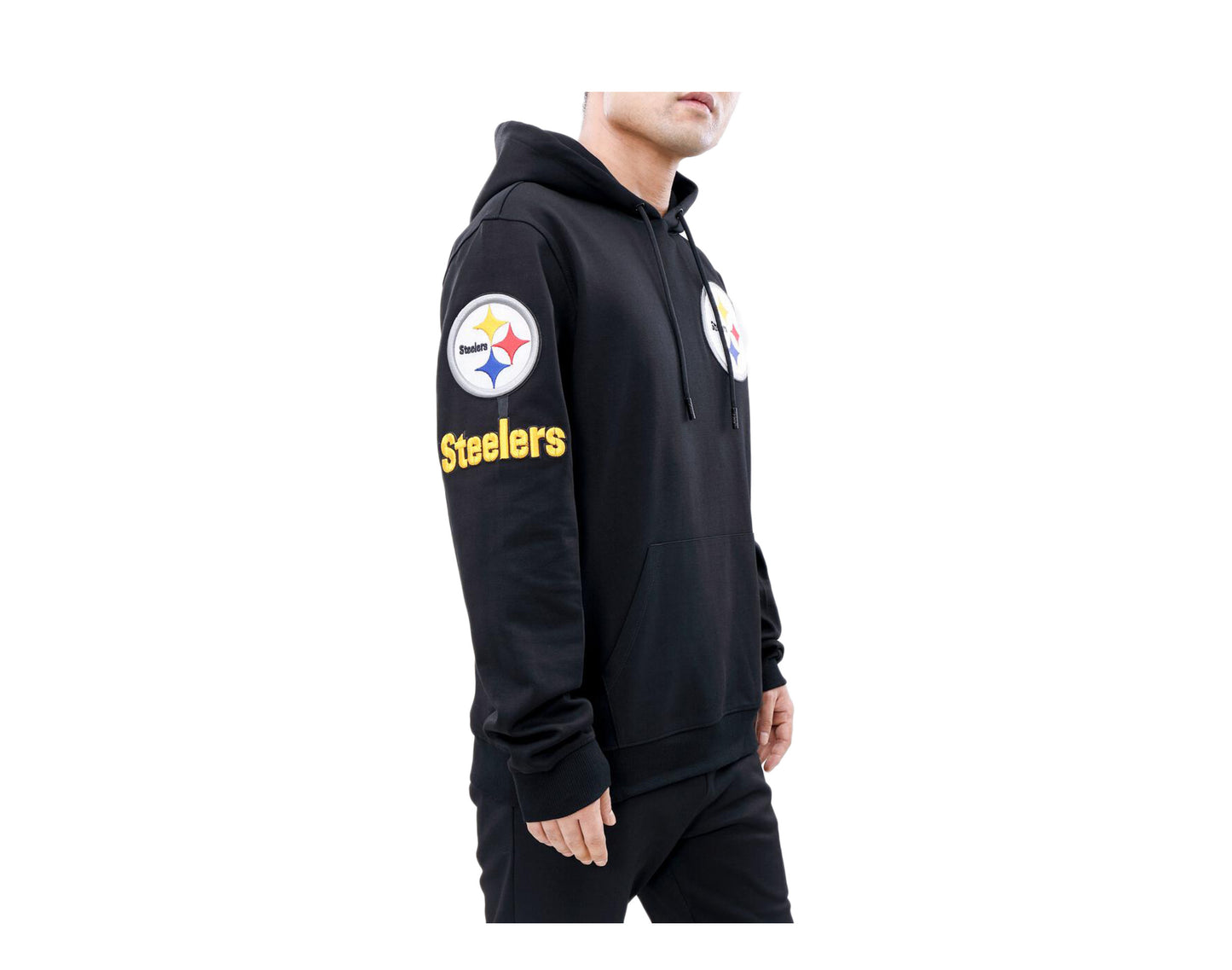 Pro Standard NFL Pittsburgh Steelers Logo Black/Yellow Pullover Hoodie FPS540155-BLK