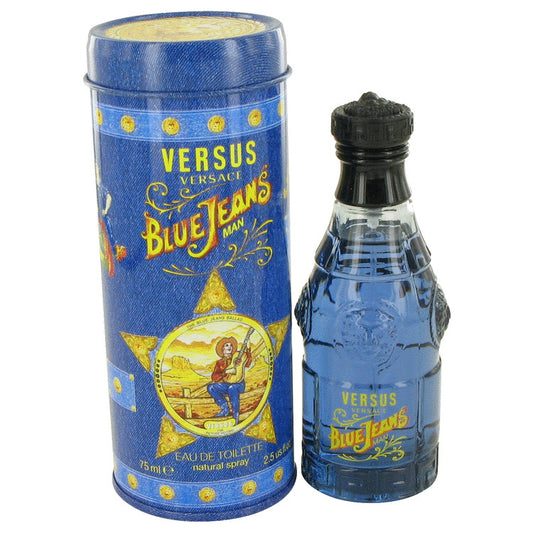 Blue Jeans By Versace - (2.5 oz) Men's Eau De Toilette Spray (New Packaging)