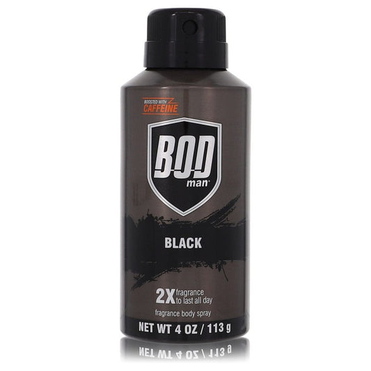 Bod Man Black by Parfums De Coeur - (4 oz) Men's Body Spray