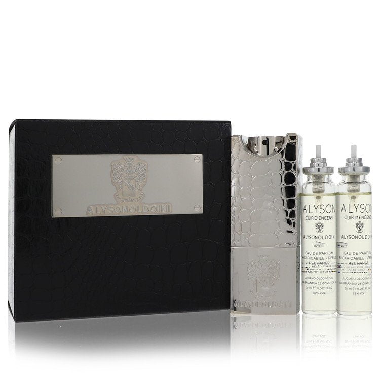 Cuir D'encens by Alyson Oldoini - Men's Gift Set - 3 x 2.0 oz Esprit de Parfum Sprays