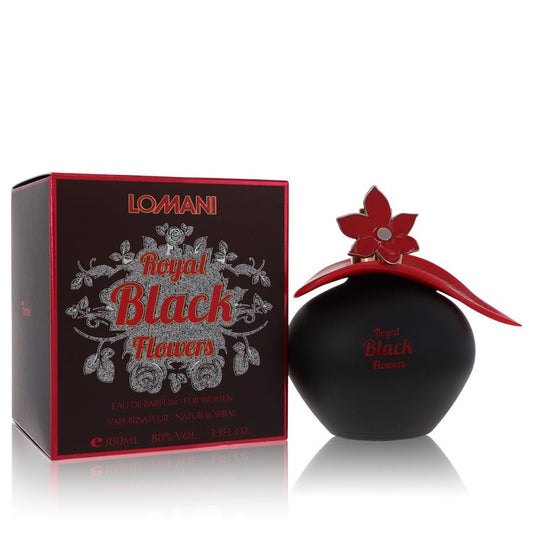 Lomani Royal Black Flowers by Lomani - (3.4 oz) Women's Eau De Parfum Spray