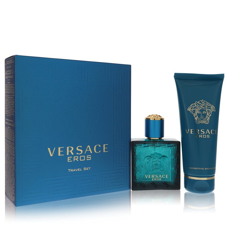 Versace Eros by Versace Gift Set - 1.7 oz Eau De Toilette Spray + 3.4 oz Shower Gel for Men