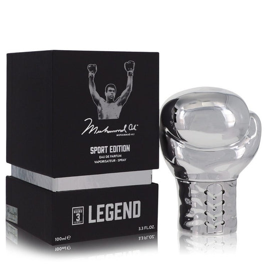 Muhammad Ali Legend Round 3 by Muhammad Ali Eau De Parfum Spray (Sport Edition) 3.3 oz for Men